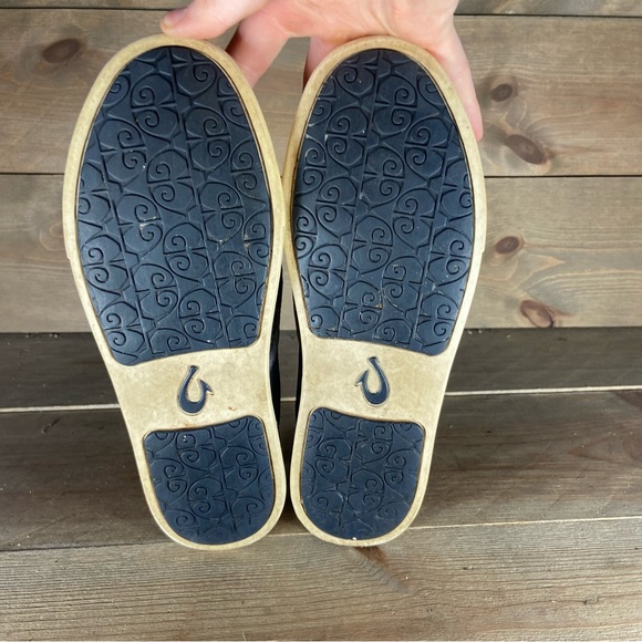 olukai pehuea womens size 7.5 shoes blue mesh slip on comfort sneakers - Picture 7 of 8